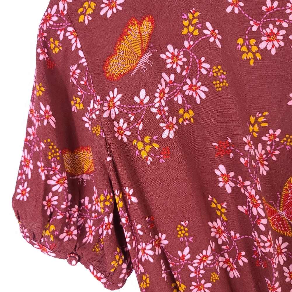 MADEWELL Ruffle-Wrap Dress In Windowbox Floral - Picture 11 of 14